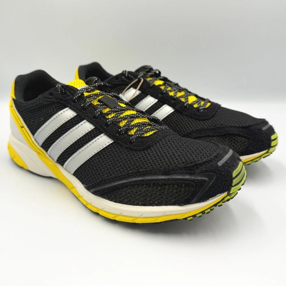 Adidas Adizero Adios OG Sneakers Women 7 Black Yellow JP7635 **NEW**